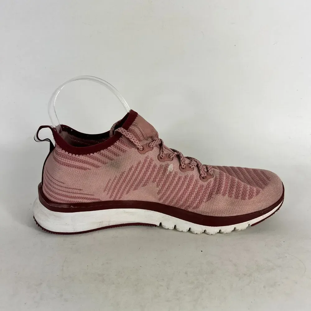 Reebok Print Smooth 2.0 Sneakers Women's 8.5 Pink Maroon Running Shoes CN1743